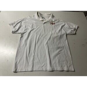 Vintage TWA Airlines Logo White Staff Polo Shirt - Men’s Size L Large